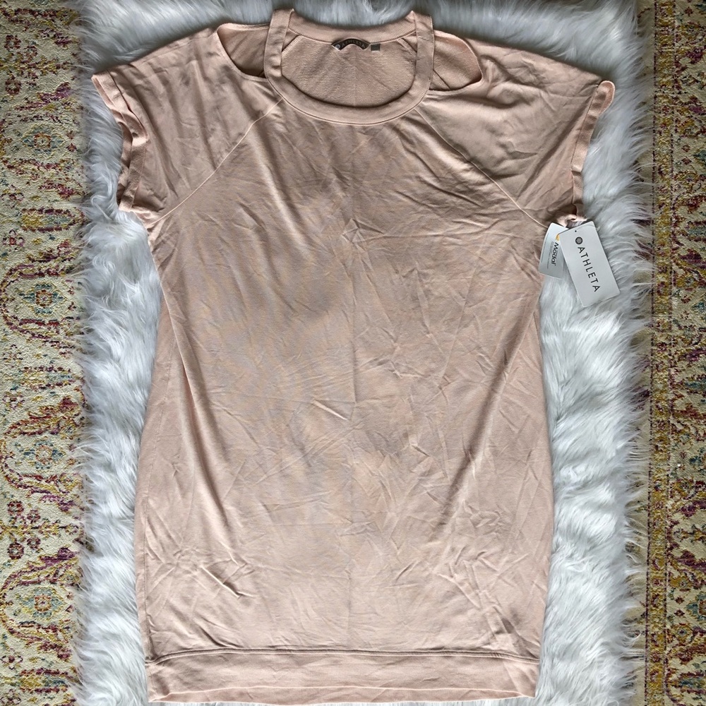 Athleta Shala Dress Knit Cold Shoulder Modal